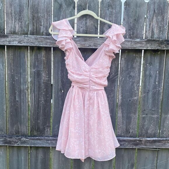 One and Only Pink Ruffle Mini Dress | M - Picture 5 of 5
